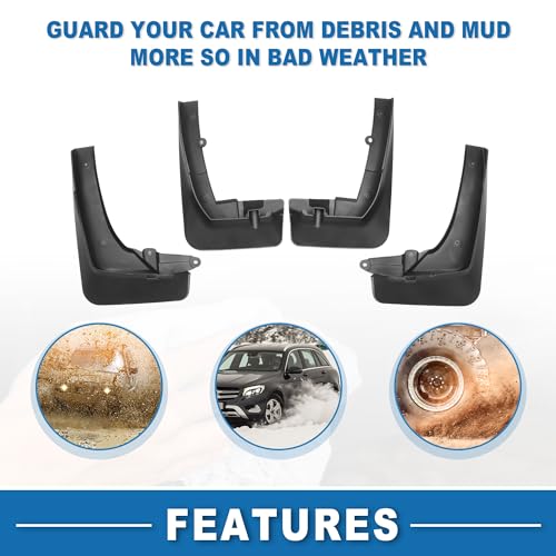 Image of Mud Flap Splash Guard with Mount Accessories Front & Rear Side Mud Guard for BMW X5 G05 2019-2023 (Set of 4)
