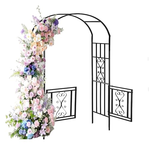 Arche de mariage en métal et treillis de jardin pour plantes
