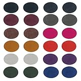 24 Stück Ellbogen/Knie Aufbügelflicken aus Veloursleder - Oval-Patches für Kleidungsreparatur (Pullover, Hemd, Anzug) & DIY-Dekoration von Rucksäcken, Schuhen & Textilien (12 Paar)