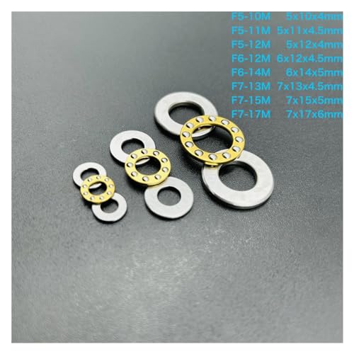 Butée à billes miniature F7-17M roulement poussée axiale x5pcs - 5