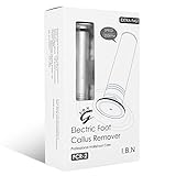 Electric Callus Remover Tool (Speed Adjustable) with Replacement Sandpaper Disk, Professional Electronic Foot File for Women Men Feet Dead Skin (Silver Gray)