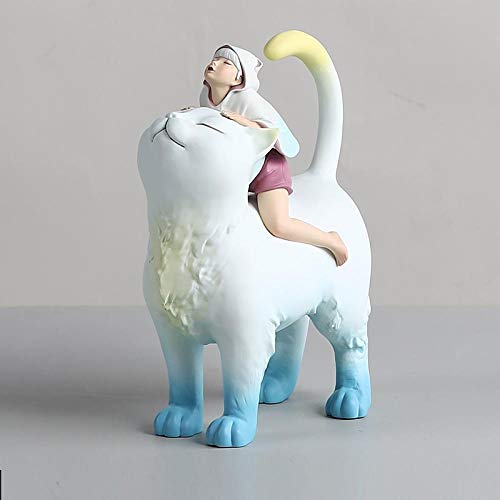 Statue de fée créative en résine de 19cm pour décoration de salon et chambre