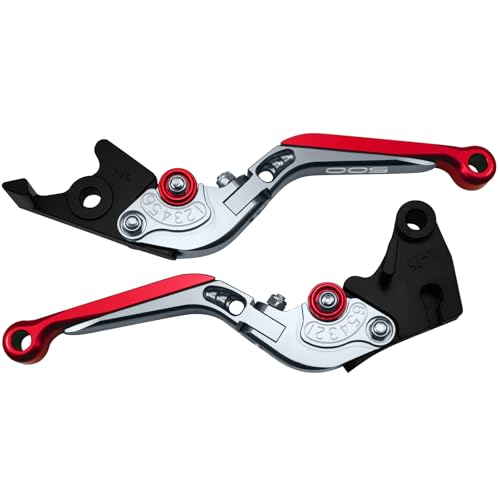 Image of for Kawasaki NINJA500 Ninja 500 Z500 Z 500 SE 2024 2025 Motorcycle Clutch Lever Adjustable Handlebars Brake and Clutch Levers Set (Red)