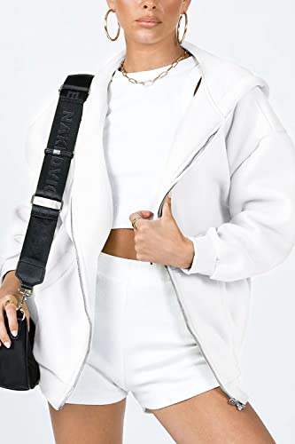 Image of PRETTYGARDEN Women's Fall Zip Up Hoodies Sweatshirts