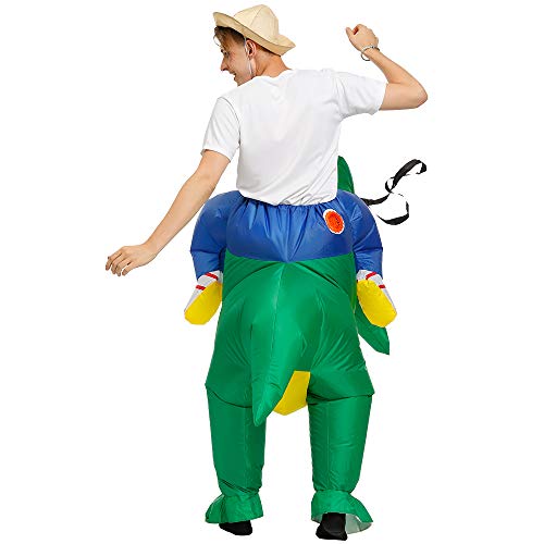 JASHKE Opblaasbaar Kostuum Dinosaurus Opblaasbaar Kostuum Rit op Trex Kostuums Volwassene - Image 7