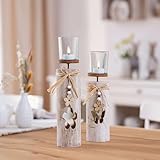 Ø 8 x 30 cm, Ø 8 x 35 cm, Glaseinsatz Ø 6 x 8 cm, ohne Kerzen