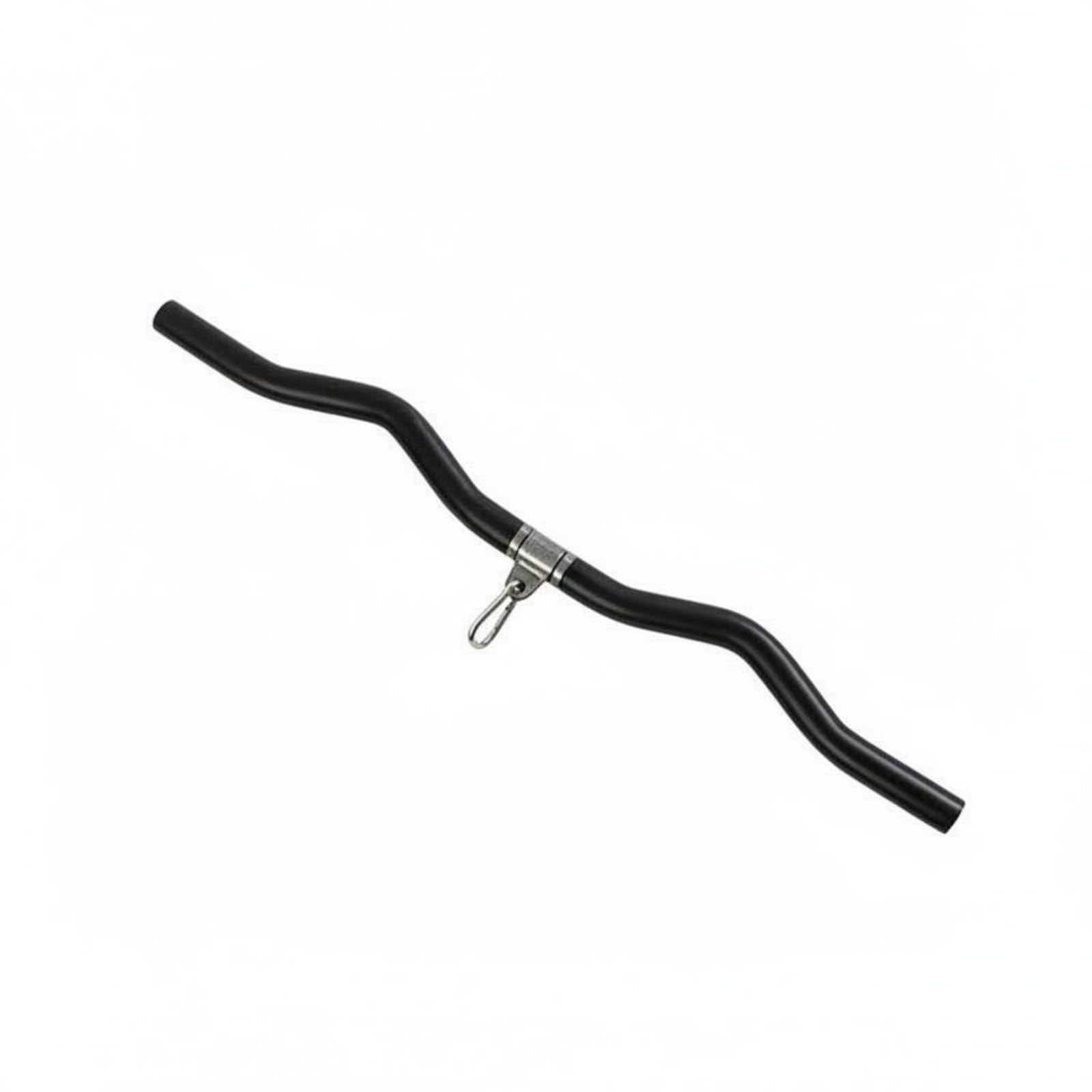 MYADDICTION Curved Gym Pull-Down Handle Bar Multi-Bend LAT Pulldown Handle Metal Connector LAT Pulldown Attachment Hanging Loop, Standard 80CM-image-15