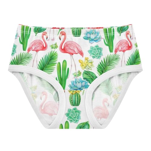 Joisal Flower Girls Underwear Toddlers 2t Cotton Cute Panties Girl Pink Flamingos Tropical Underpants Briefs