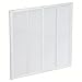 24 x 24 White Steel Return Air Grille HVAC Vent Cover Grill for Wall, Sidewall and Ceiling, Air Return Vent Covers, Outside Dimensions: 25.75
