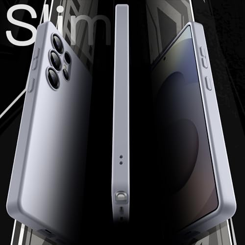 Image of JETech Slim Fit Cover TPU Case for Samsung Galaxy S25 Ultra 5G, Camera Lens Full Protection, Soft TPU Thin Protective Phone Cover with Matte Finish, Shockproof (Titanium Silverblue)