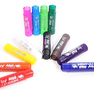 TBC The Best Crafts 24 Colors Mixed pack, Washable Paint, Non-toxic, Tempera Paint Sticks for Kids and Students