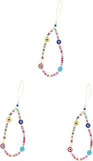 UKCOCO 3 Peças Cordão De Telefone Étnico Com Contas De Telefone Amuletos Para Pulseiras Tiras De Telefone Correntes De Telefone Decorações De Telefone Cordas De Suspensão De