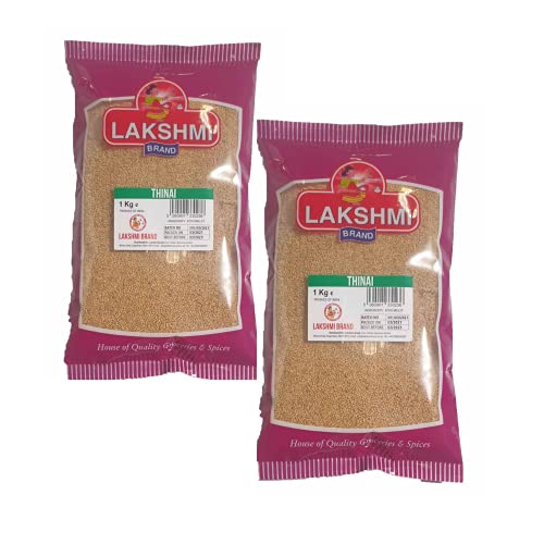 LAKSHMI BRAND Foxtail Mijo, Thinai saludable y nutritivo, 1 kg