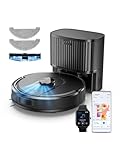 Vexilar Self-Emptying Robot Vacuum Cleaner with Mop, Laser Navigation, Up to 60 Days of Hands-Free Cleaning, 180 Mins Runtime, Strong 10000Pa Suction Robot Vacuum to Clean Floors, Carpets, Pet Hair