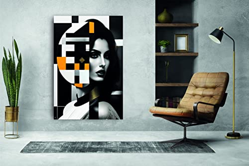Tableaux d'art décoratifs pour habiller un mur vide : toile femme fatale 60x90cm
