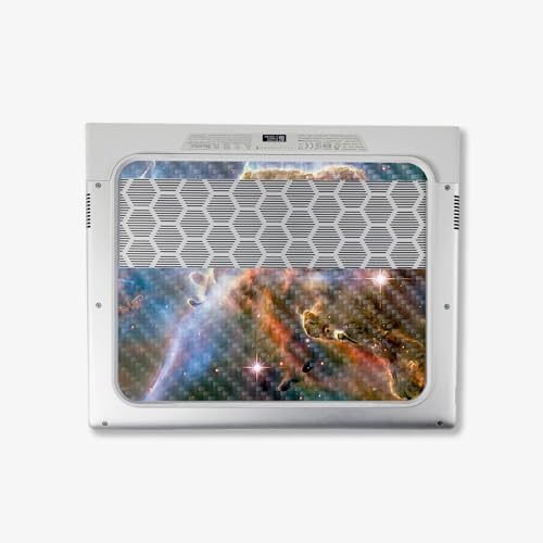 Image of MightySkins Carbon Fiber Skin Compatible With Alienware X14 R2 (2023) Full Wrap Kit - Golden Nebula | Protective, Durable Textured Carbon Fiber Finish | Easy To Apply & Change Styles | Made in the USA