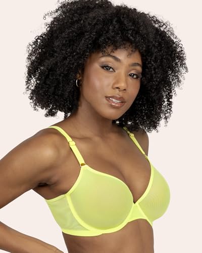 Image of Smart & Sexy Women's Sheer Mesh Demi Underwire Bra - See Through Bras