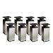 Produktbild sossai® Design-Möbelfüße MFV1 | höhenverstellbar | 8er Set | Vierkant-Profil: 40 x 40 mm | Farbe: Inox | Höhe: 60mm (+20mm) | Material: Aluminium | Hochwertige Holzschrauben inklusive