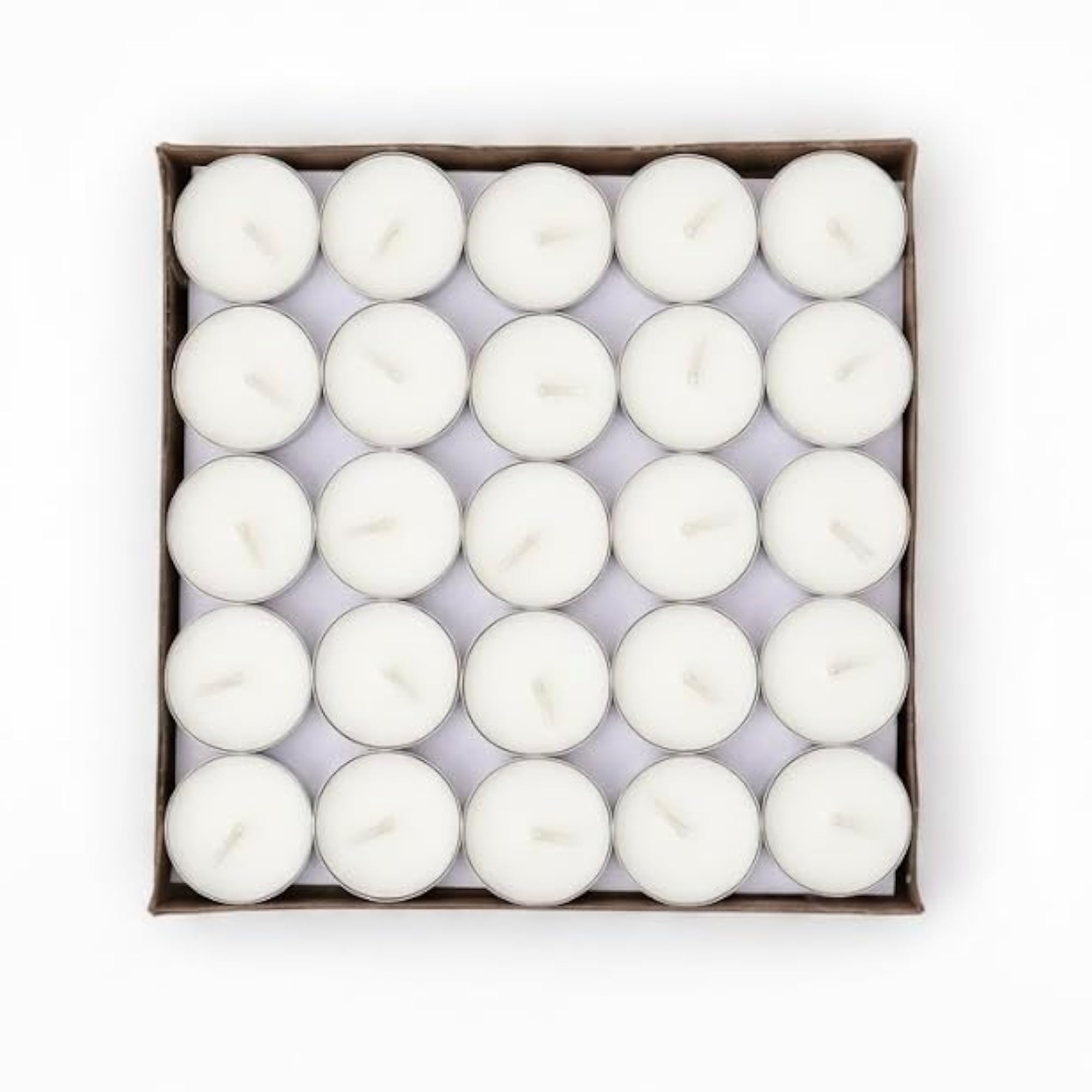 Tealight Candles, White, Pack of 100