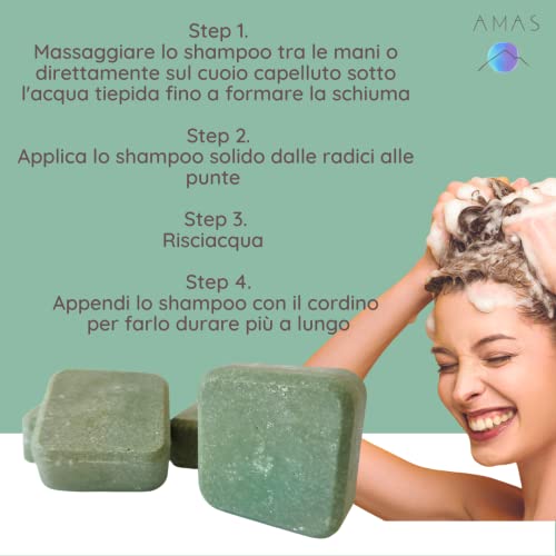 Shampoo solido NATURALE AMAS - RIVITALIZZANTE e