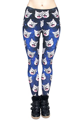 Chats pour femme pour femme fille Legging long extensible entraînement fitness gym Course à Pied -...