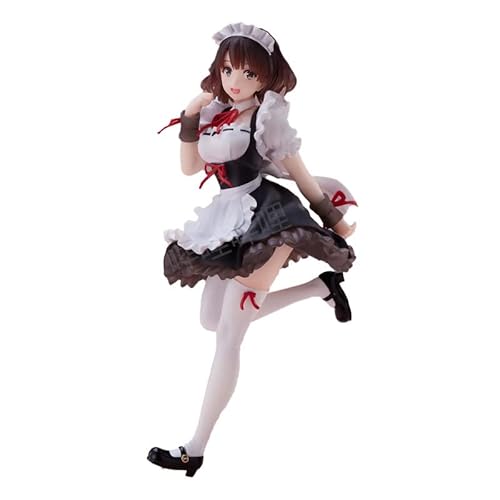 Kato Megumi - Maid Dress Exquisite Action Figures Cute Short Hair Hot Girl Adult Toys Pvc Anime/Game Character Model/Statue/19Cm #TOP1