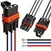 3 Pack Polaris Bus Bar Connectors – Pulse Bar Power Plug Harness for Ranger XP 1000 / RZR / RS1 / General 2018–2025 (Black Blue Red)