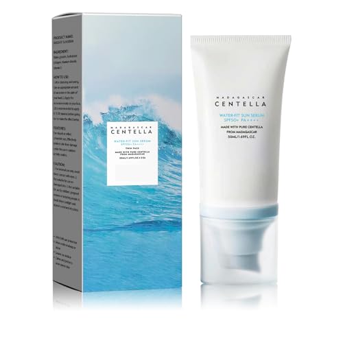 Crema Solar Facial 50+ Pa++++, Centella Sunscreen, Creme Hidratante Con Protección Solar, Bloqueador Solar, Impermeable, No Grasa, Crema Facial Para Todo Tipo De Piel