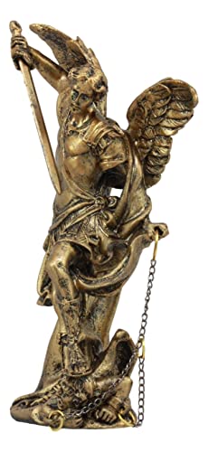 Ebros Bronzed Greek Orthodox Christian Church Archangel Of The Angelic Council Statue 5" Tall Figurine (Michael The Guardian Of The Church And Commander Of God's Army) #TOP2