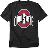 The Ohio State University Official Distressed Primary Logo Unisex, Black, L