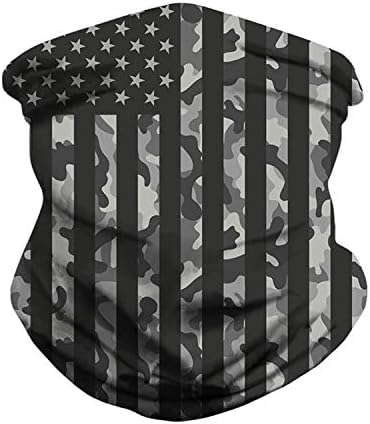 Unisex Seamless Bandana for Rave Face Bandana Dust Sun Protection Galaxy Tube Bandana Headwear Bandana for Women Men Festival Party Motorcycle Riding Fishing Outdoor American Flag…