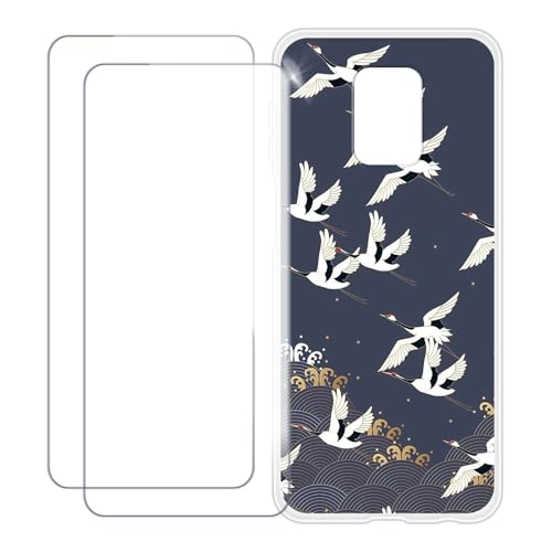 UOGNADGD Xiaomi Redmi Note 9 Pro Global �Ƃ̌݊������� �J�X�^���J���t���P�[�X�{�����K���X�ی�t�B����2���t�� ? �Ռ��z�������h�~ (����)