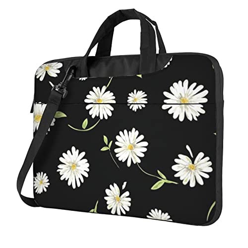 Sac à bandoulière pour ordinateur portable 15.6 pouces noir mallette Debou Daisy
