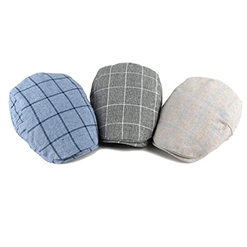 Withmoons Men’s Newsboy Gatsby Cotton Hat Cabbie Driving Hunting Flat Cap Yz30110 (Blue) #TOP6