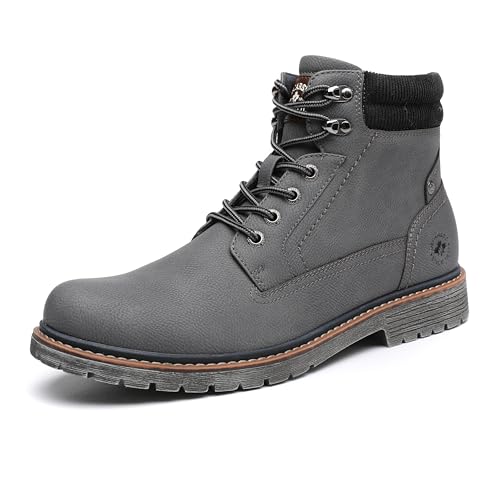 DECARSDZ Men's Fashion Lace-up Casual Chukka Boots for Men Zipper Boot B019