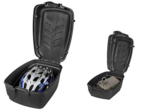 M-Wave Fahrradkoffer Topcase, Schwarz, 42 x 31 x 22 cm, 15 Liter, 122463
