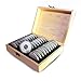 Produktbild Eruditter 30 Gitter Gedenkmünze Sammlung Holzkiste Münz Aufbewahrungsbox Sammelbox 20/25/30/35 / 40mm universal