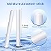 EBIEFLY 5x Drying Stick Water Dry Rod Sticks for Silicone Toys Desiccant Flesh Light Dryer Absorption Stick Deodorization Moisture Cleaner for Storage Room Humidity Control(Smooth 5.6x0.55 Inches)