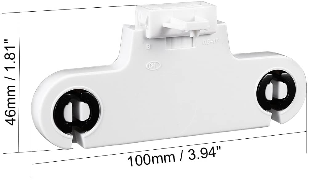 XYWHPGV Lot De 2 Supports De Lampe Fluorescente T8/T12 Base G13 Non