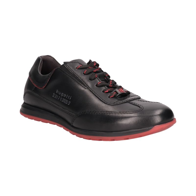 Bugatti Thorello Black Leather Mens Mid Top Sneakers - UK 7 (B0CT3B1PKW) Amazon Price History, Amazon Price Tracker