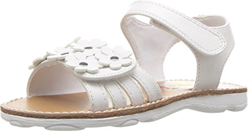 Rachel Kids Baby Girl's Shea (Toddler/Little Kid) White Smooth Sandal, 8