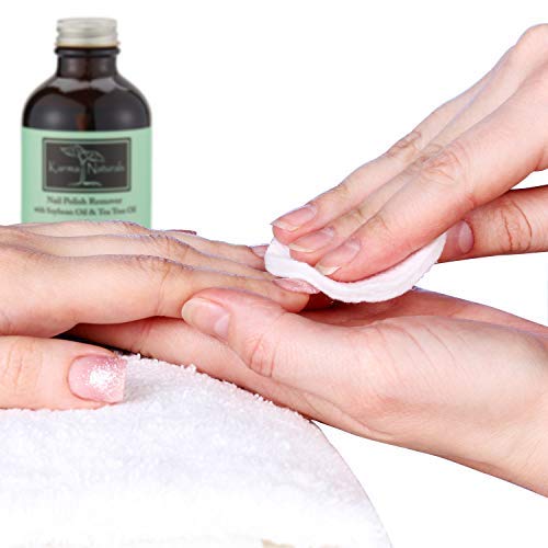 Karma Organic Nail Polish Remover-Tea Tree Oil Based Formula, moisturize and Nourish Nails