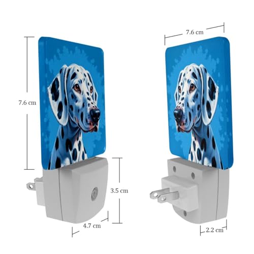 Lámpara de noche led de pared 2 unidades 7.6x7.6cm miniatura 7