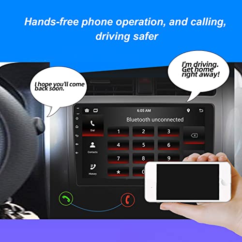 Estéreo de carro duplo DIN, rádio FM WiFi, leitor de MP5 para carro com controle de voz, tela sensív