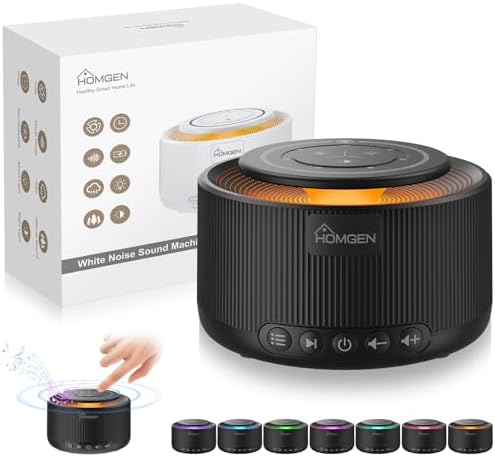 HOMGEN Máquina de Ruido Blanco para Adultos y Bebés Máquina de So...