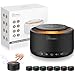 HOMGEN Máquina de Ruido Blanco para Adultos y Bebés Máquina de Sonido con Luz Nocturna y 30 Sonidos Relajantes White Noise Machine Baby Portátil con Función de Memoria y Recargable por USB（Negro）