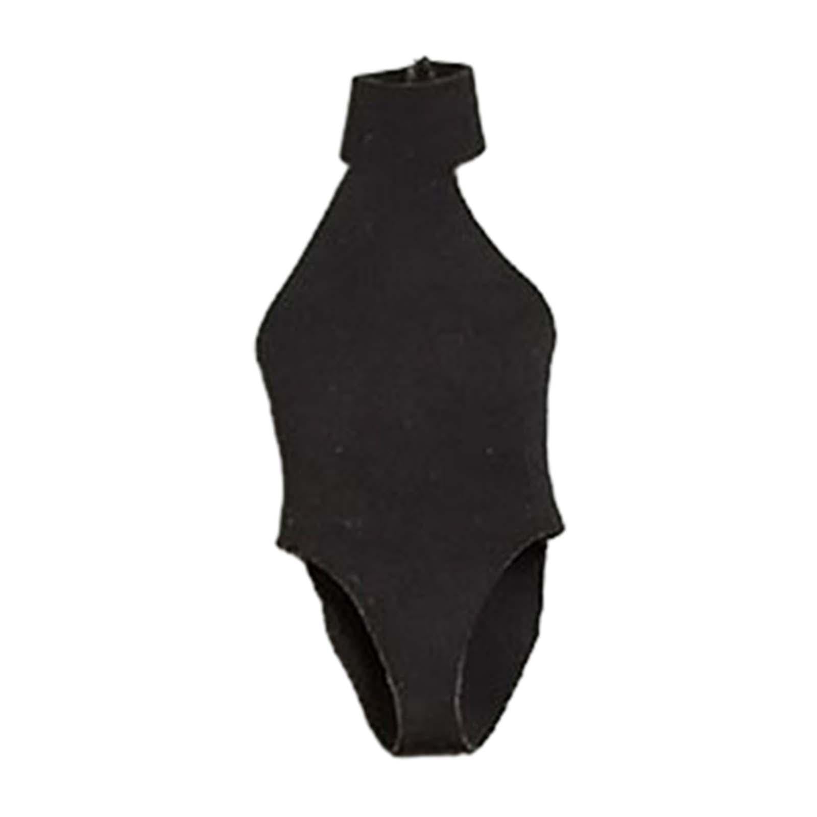 RCULWPLP Miniature Figure Swimsuit 1/12 Scale Action Figure Clothes Swimsuit Collectibles Bodysuit Figure Body Accessories Made of Quality Cloth Suitable for F, Black
