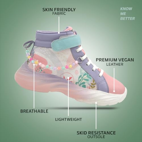 Image of KazarMax Hopits Kids Boys and Girls Ankle Length | High Top | Slip-on Sneakers Shoes | Lightweight | Outdoor Shoes Collection