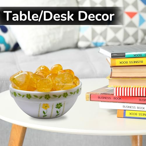 Image of Certified Tangerine Aura Quartz Crystal Healing Tumbled Stone, Natural Polished Crystals for DIY Crafts, Manifestation, Meditation, Pooja Feng Shui and Reiki Healing (30 Grams)