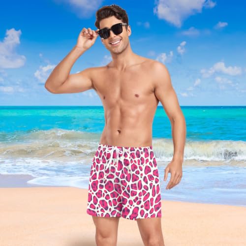 Pantalones cortos de playa para hombre que evitan rozaduras gracias al secado rápido rosa 7